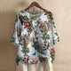 Women's Retro-Inspired Cotton Blend Blouse in Green - View 10 | Bellmere