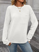 Women's casual crew neck sweatshirt with long sleeves