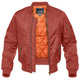 Men's quilted bomber jacket with stand collar, long sleeves and zip pockets