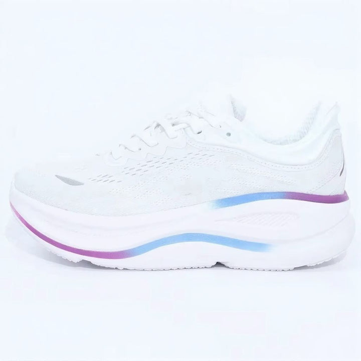 Women's Mesh Knit Sneakers, Chunky Midsole Lace-Up Trainers