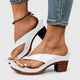 Arina | Women's Block Heel Thong Sandals Ankle Strap