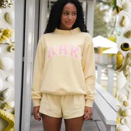 Women's Gray Printed Sweater in Pink - View 4 | Bellmere