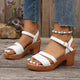 Woven Platform Sandals in Khaki (Almost Sold Out) - View 2 | Bellmere