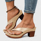 Arina | Women's Block Heel Thong Sandals Ankle Strap