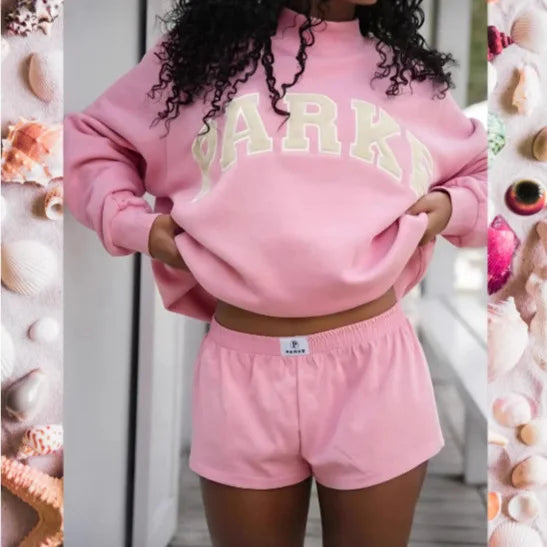 Women's Gray Printed Sweater in Pink | Bellmere