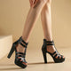 Adria | Women's Lucia Leather Platform Sandals