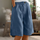 Women's Comfort Shorts in Army Green - View 4 | Bellmere