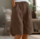Women's Comfort Shorts in Army Green - View 12 | Bellmere