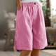 Women's Comfort Shorts in Army Green - View 5 | Bellmere
