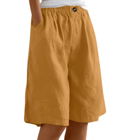 Women's Comfort Shorts in Army Green - View 13 | Bellmere