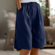 Women's Comfort Shorts in Army Green - View 6 | Bellmere