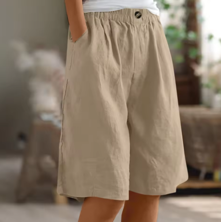 Women's Comfort Shorts in Army Green - View 8 | Bellmere