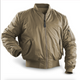 Men's quilted bomber jacket with stand collar, long sleeves and zip pockets