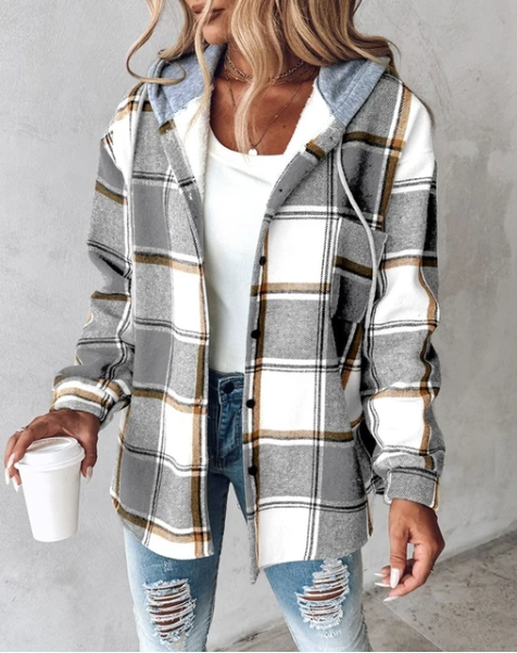 Women's printed casual hoodie