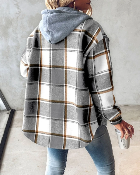 Women's printed casual hoodie