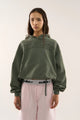 Women's hooded hoodie with raised chest lettering and kangaroo pocket