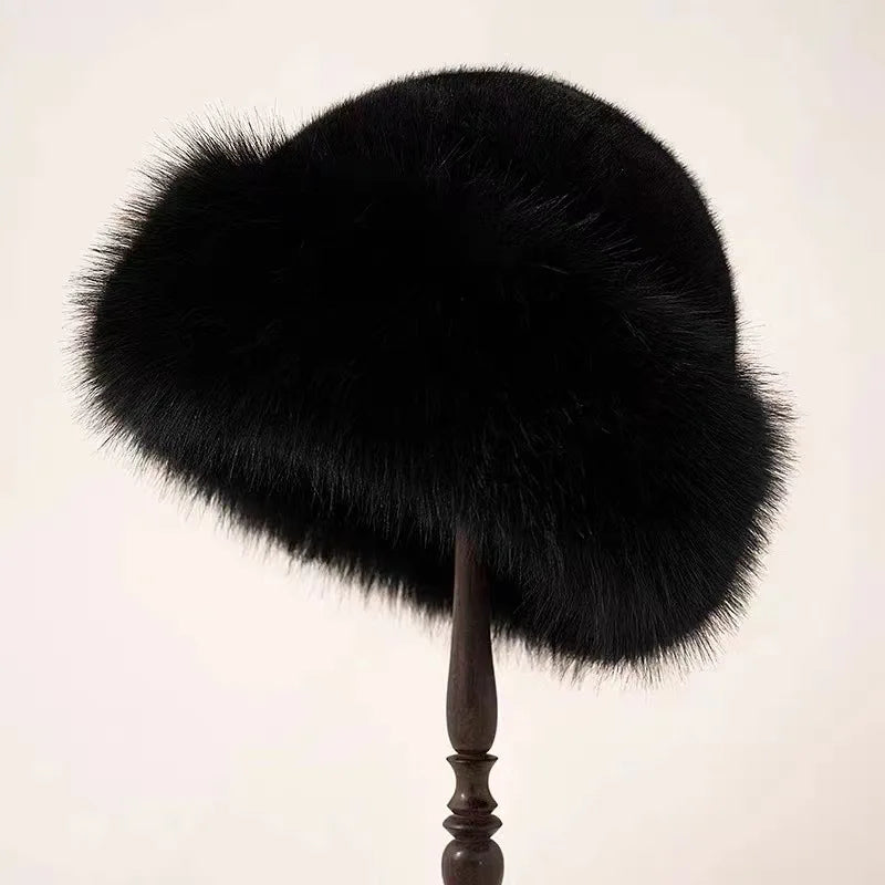 Cozy Fluffy Winter Hat in Pink - View 5 | Bellmere