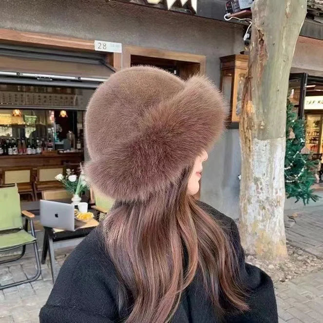 Cozy Fluffy Winter Hat in Pink | Bellmere