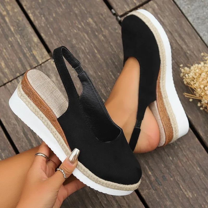 Tove | Women's Platform Espadrille Sandals Slingback Wedge Shoes