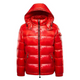 Men's hooded quilted puffer jacket with zip pockets