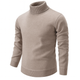 Ribbed turtleneck sweater with long sleeves