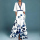 Women's Floral Maxi Dress in Blue - View 2 | Bellmere
