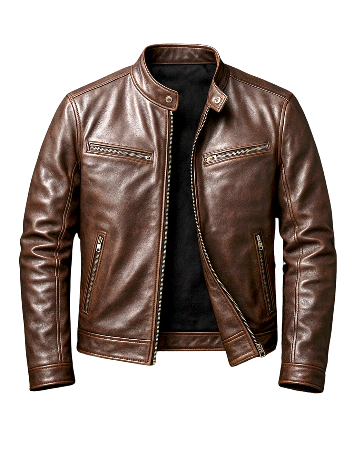 Unisex solid zip front jacket with stand collar and multiple zip pockets