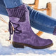 Women's Classic Ankle Boots in Blue - View 4 | Bellmere
