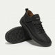 Unisex mid-top lace-up sneakers with textured flat soles