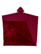 Hooded fleece poncho with oversized cut and plush-looking lining