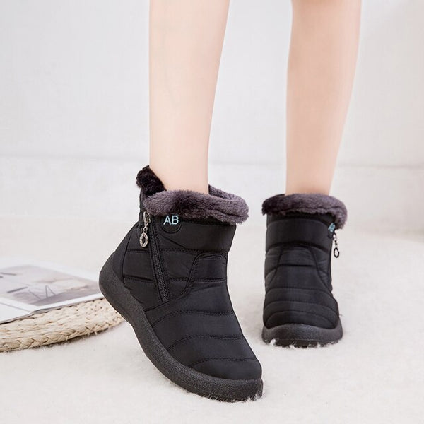 OrthoFit Soft Sole Winter Boots in Black - View 6 | Bellmere