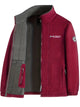 Full-zip fleece jacket with high collar, zipped pockets and elastic cuffs