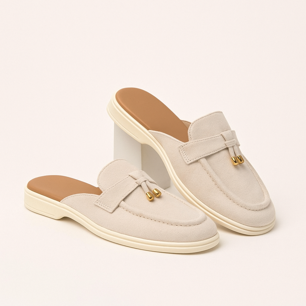 Emmeline | Women's Slip-On Closed Toe Flat Sandals