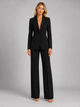 Women's tailored blazer and wide-leg trouser suit set