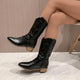 Metallic Cowboy Boots in Pink - View 9 | Bellmere