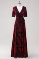 Women's dark green burnout velvet midi dress