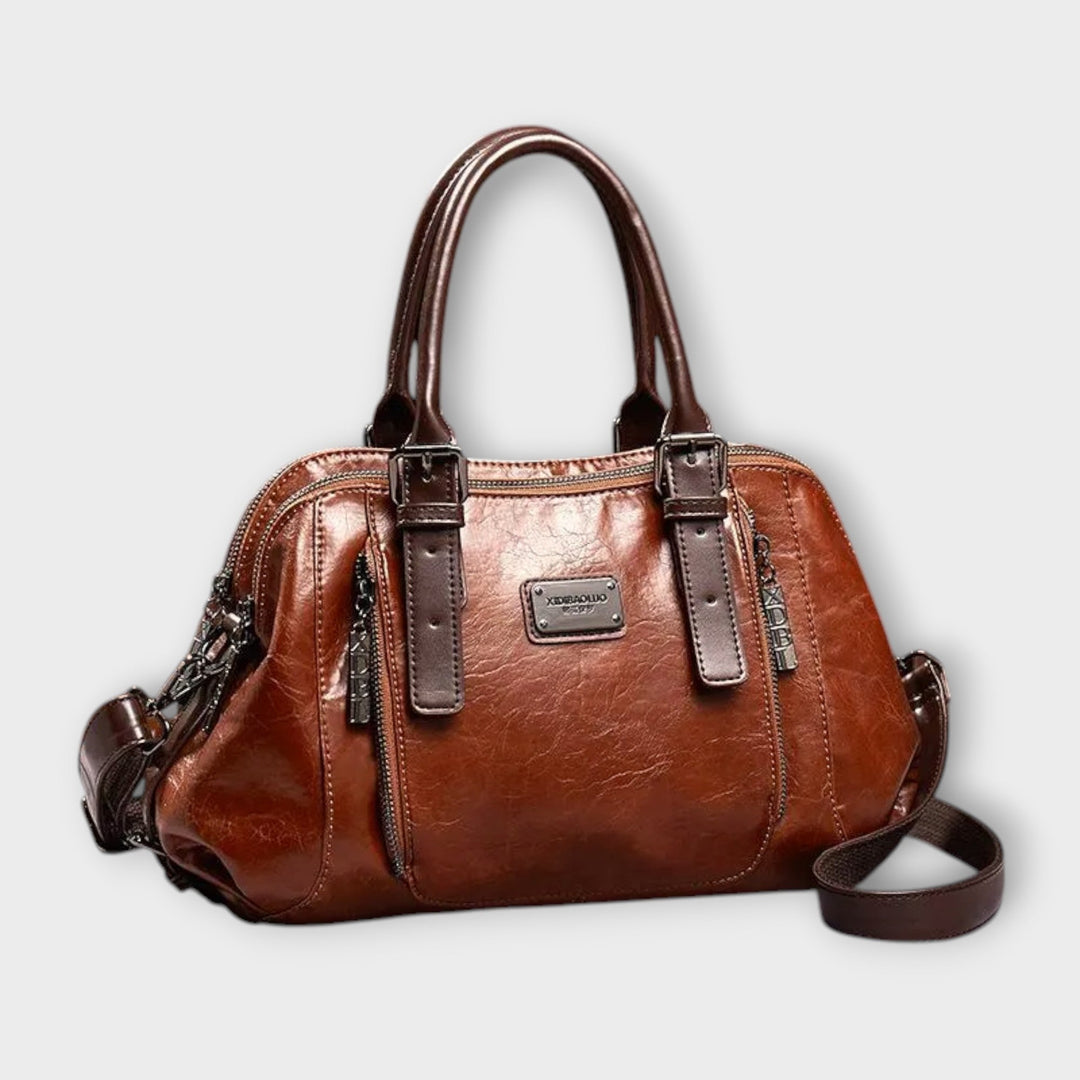Classic Women's Handbag in Brown | Bellmere