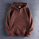 Men's hooded half-zip hoodie with long sleeves and kangaroo pocket