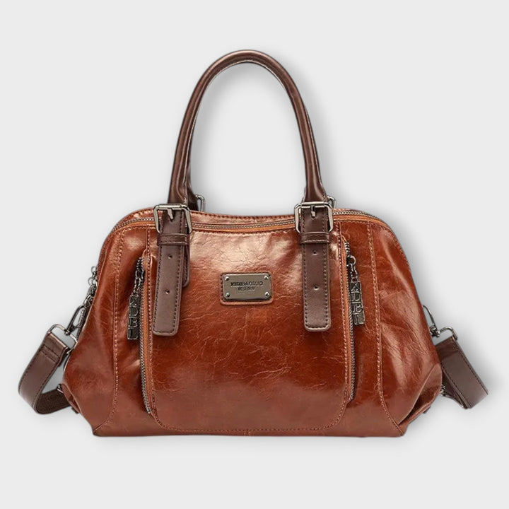 Classic Women's Handbag in Brown - View 2 | Bellmere