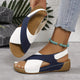 Comfort Sandal in Blue - View 3 | Bellmere