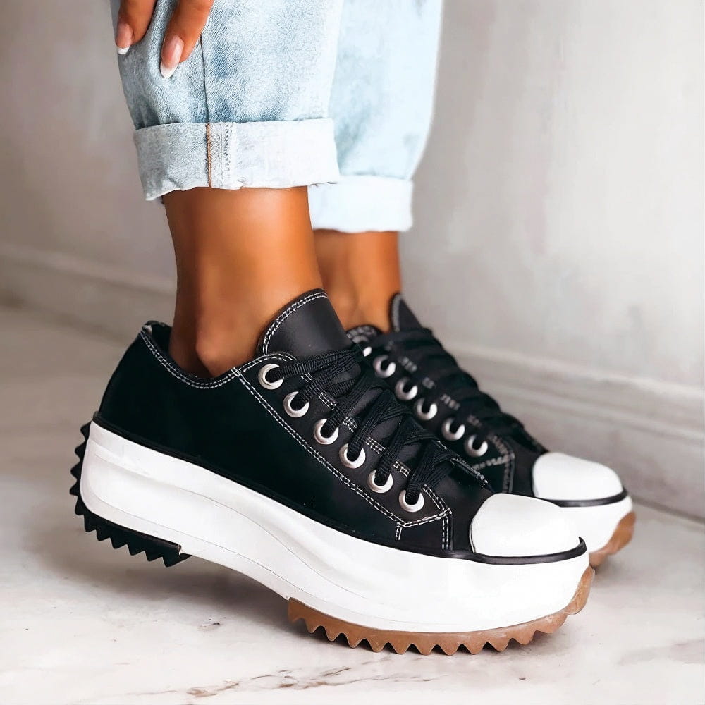 Women's Comfort Sneakers in Black | Bellmere