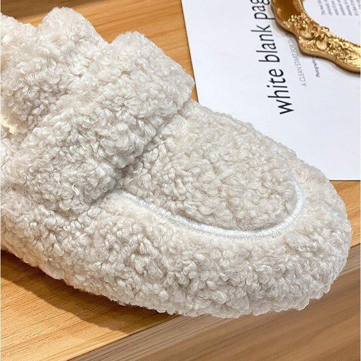 Women's Ultra-Cozy Moccasin Slippers Shoes in Cream - View 4 | Bellmere