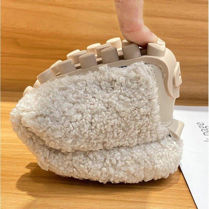 Women's Ultra-Cozy Moccasin Slippers Shoes in Cream - View 3 | Bellmere