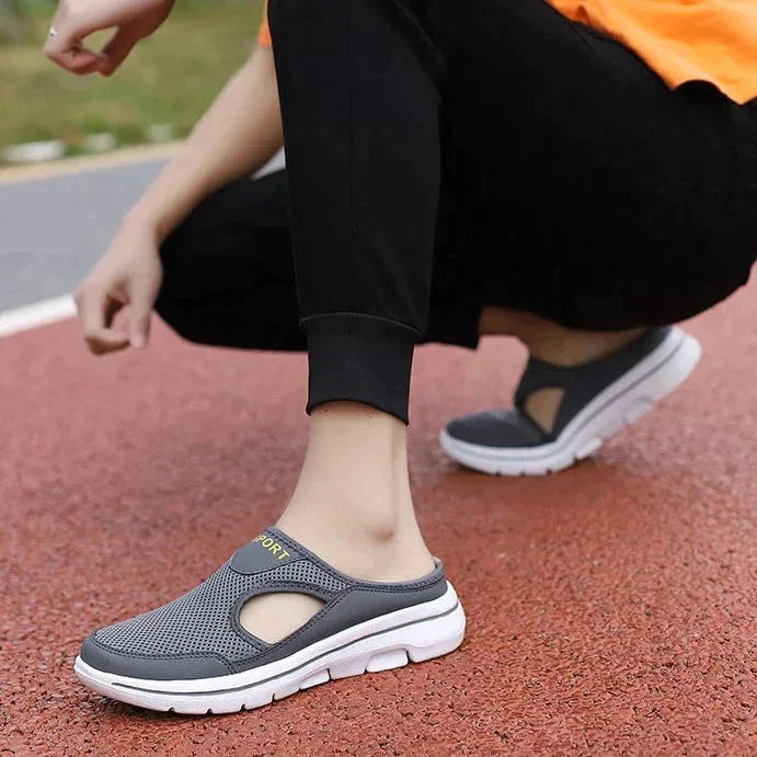 Supportive slippers for indoor home wear