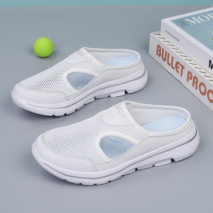 Supportive slippers for indoor home wear