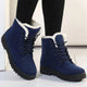 Women's Water-resistant Winter Boots in Black - View 2 | Bellmere