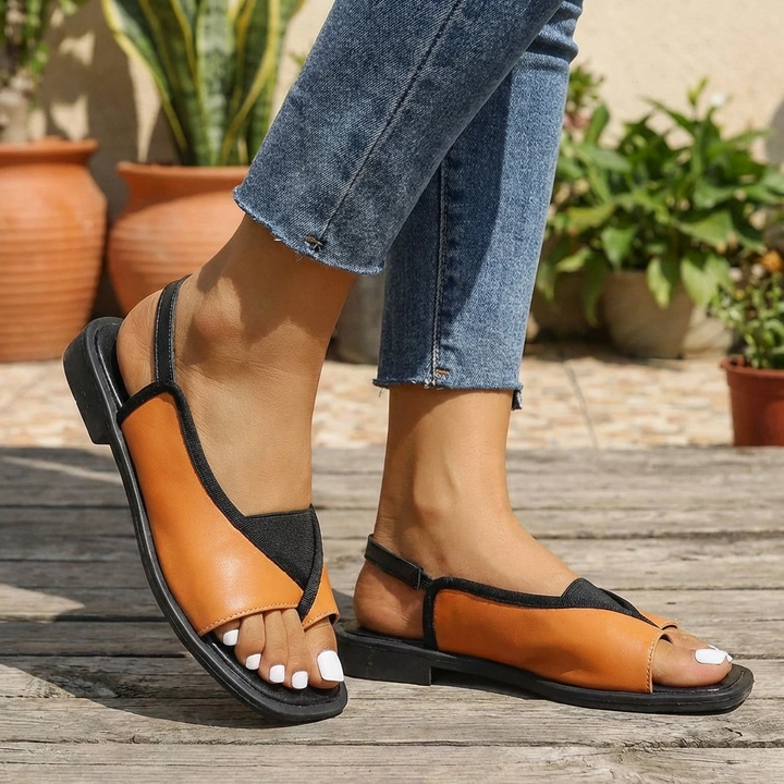 Tasha | Women's supportive Slingback Flat Sandals Open Toe