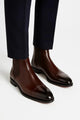 Women's Chelsea ankle boots with elastic side panels and low heels