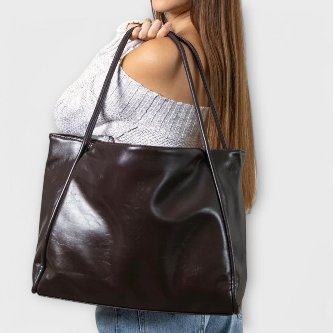 Women's Structured Handbag in Black - View 7 | Bellmere