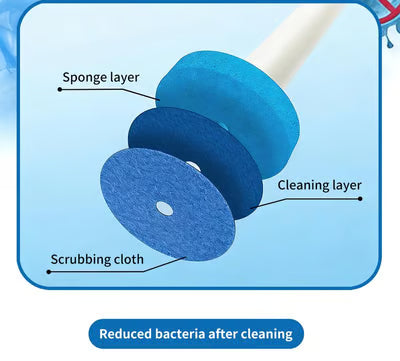 Disposable toilet cleaning tool for bathroom use